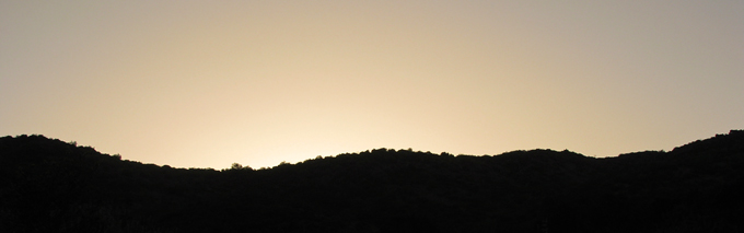 pre-sunrise hills